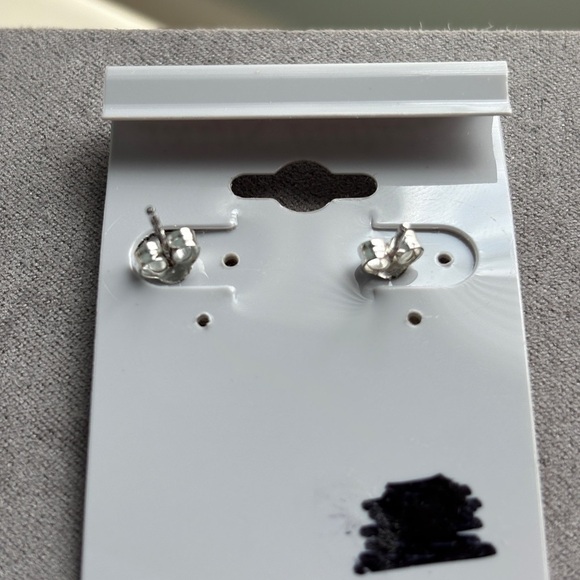 Sterling Silver Heart Earrings - Picture 2 of 2